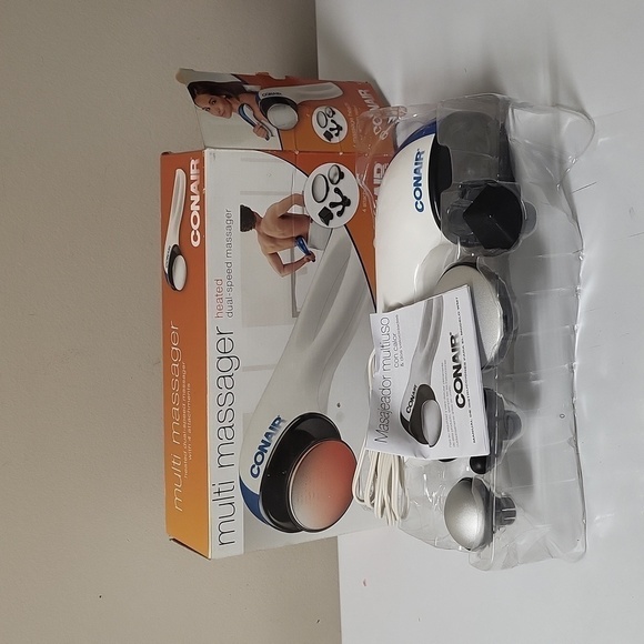 Conair Multi massager heated dual-speed massager with 4 attachments - Picture 7 of 12